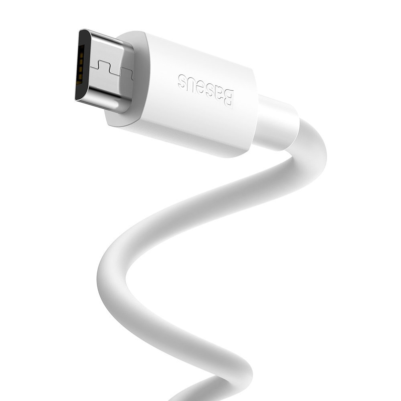 کابل میکرو یو اس بی Baseus Simple Wisdom TZCAMZJ-02 2.1A 1.5m بسته ۲ عددی