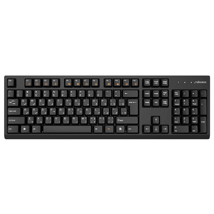 کیبورد بی سیم Sibraton SKB557W