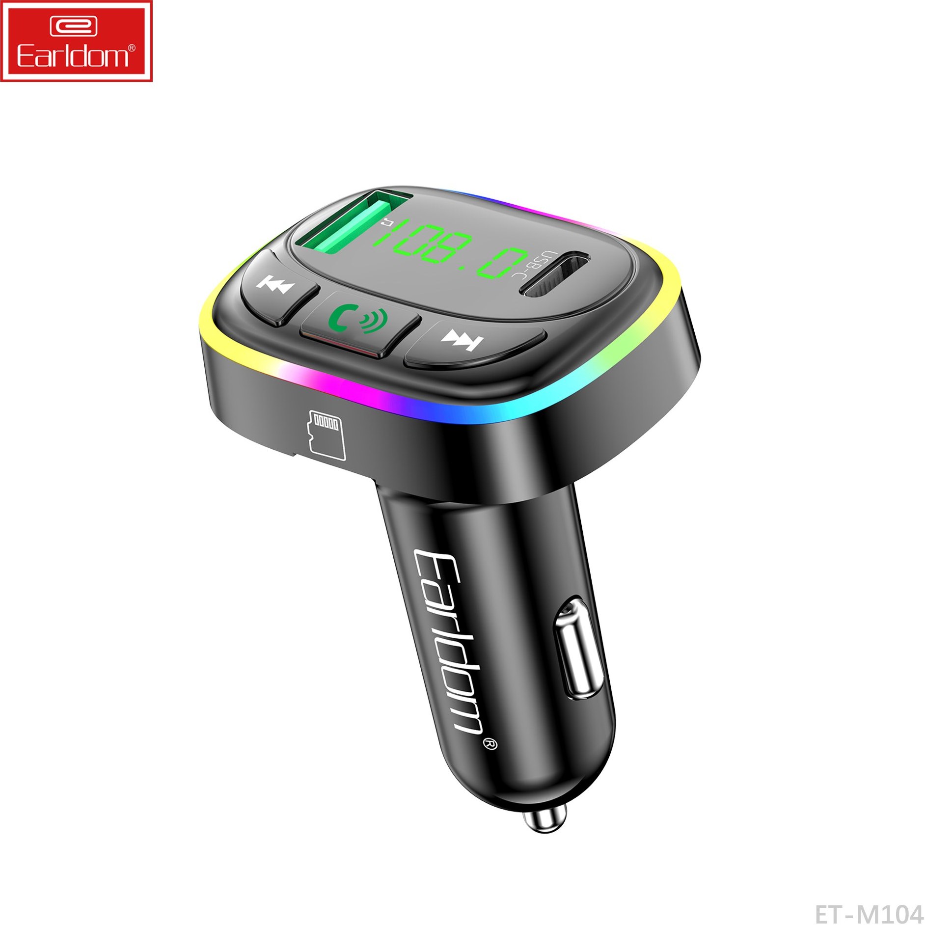 شارژر فندکی + FM Player بلوتوثی Earldom ET-M104