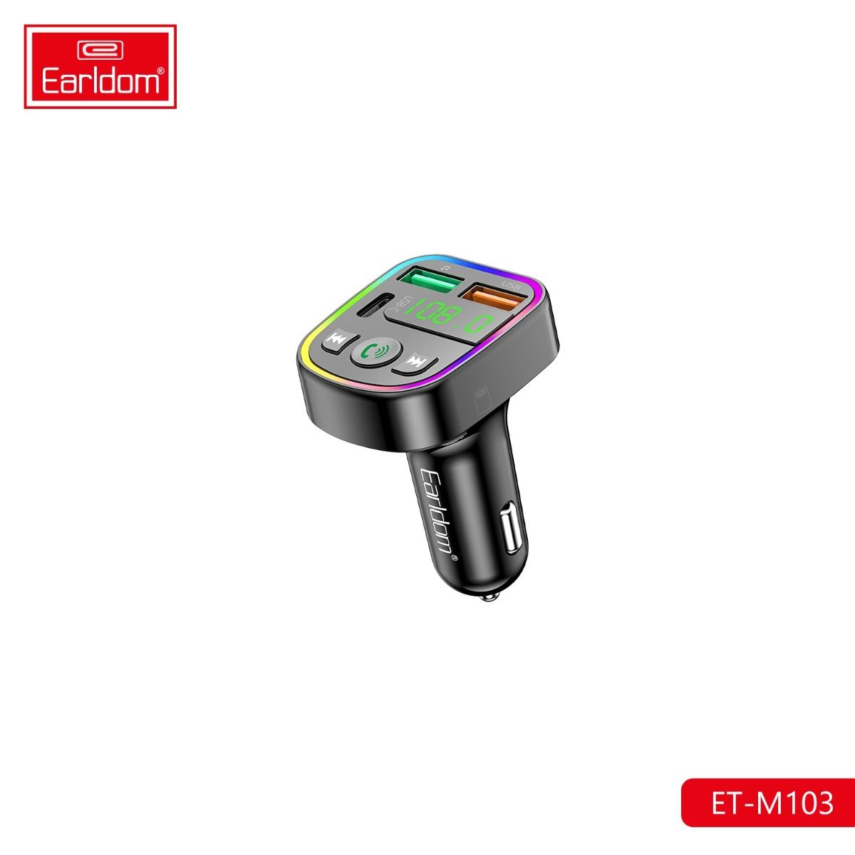 شارژر فندکی + FM Player بلوتوثی Earldom ET-M103
