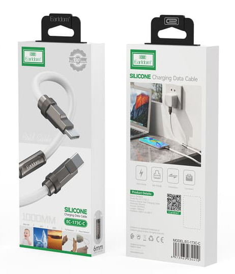 کابل شارژ تایپ سی به تایپ سی Earldom EC-173C-C 100w