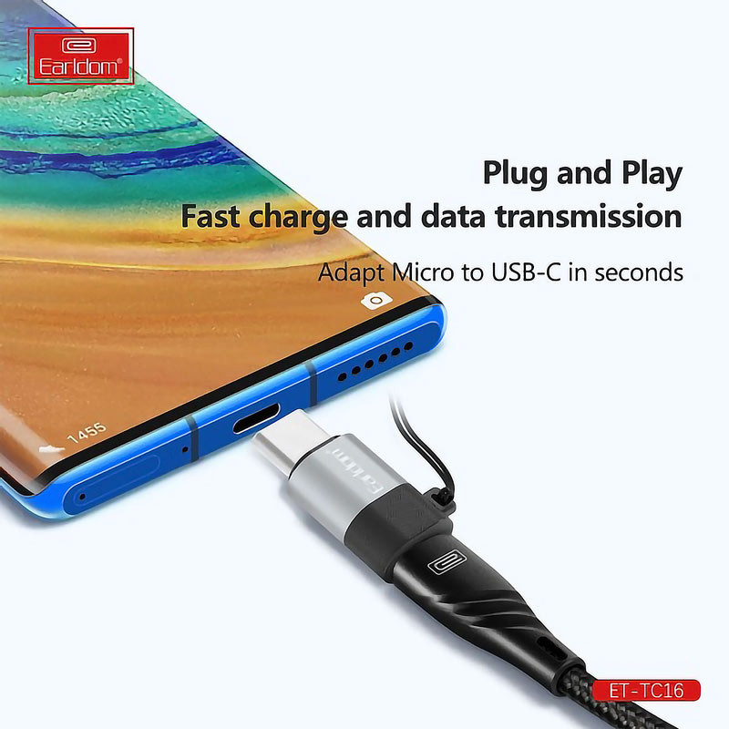 تبدیل Earldom ET-TC16 OTG MicroUSB To Type-C