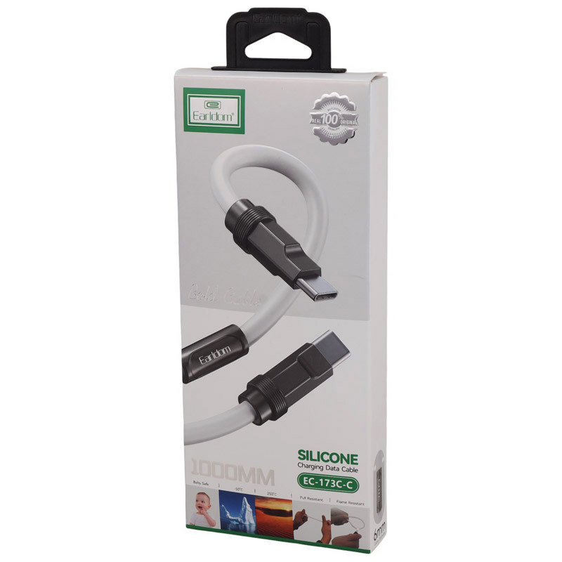 کابل شارژ تایپ سی به تایپ سی Earldom EC-173C-C 100w