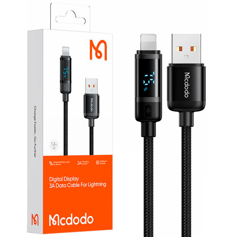 کابل آیفونی فست شارژ Mcdodo CA-500 3A 1.2m
