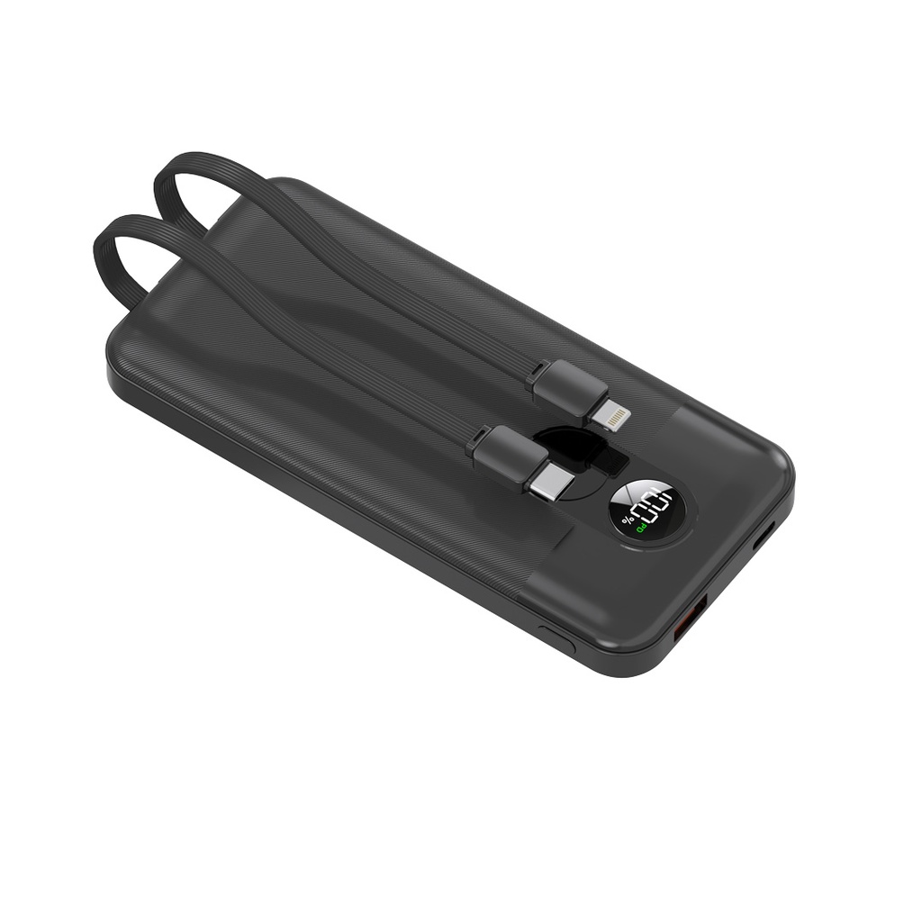 پاور بانک و کابل فست شارژ Porodo PD-PBFCH057 10000mAh