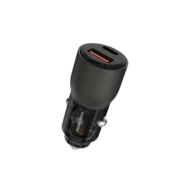شارژر فندکی 95W شفاف Porodo PD-FWCH048