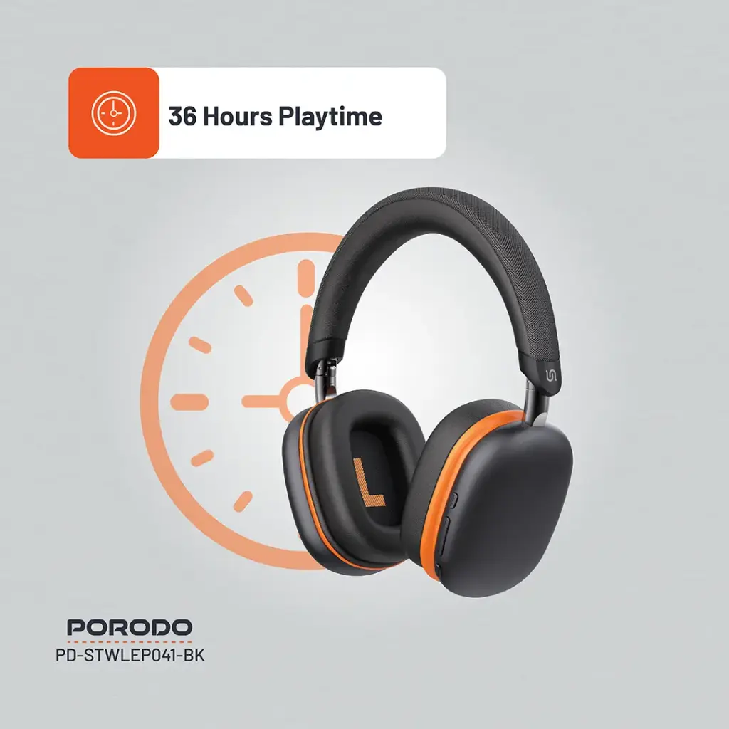 هدفون بی سیم Porodo Soundtec Vibe PD-STWLEP041
