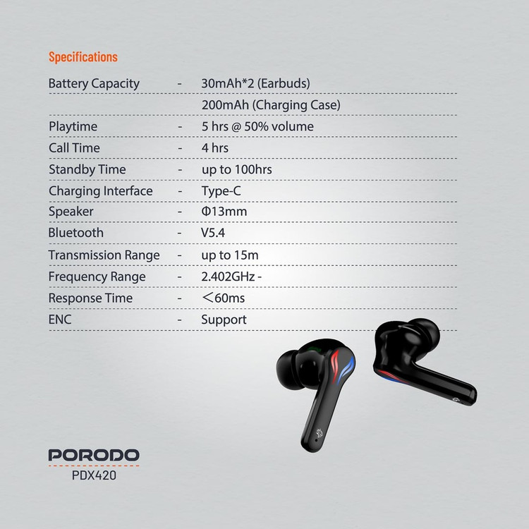 ایرپاد گیمینگ Porodo PDX420