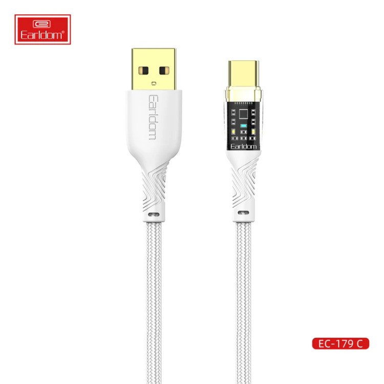 کابل تایپ سی فست شارژ Earldom EC-179C 3A 1m