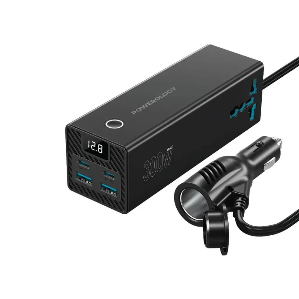 اینورتر خودرو 300 واتی Powerology PWCUQC038