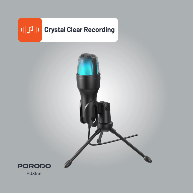 میکروفون رومیزی گیمینگ Porodo PDX551