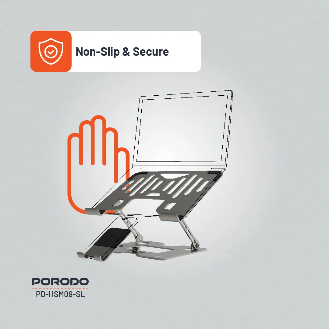 استند هوشمند لپتاپ و موبایل Porodo PD-HSM09