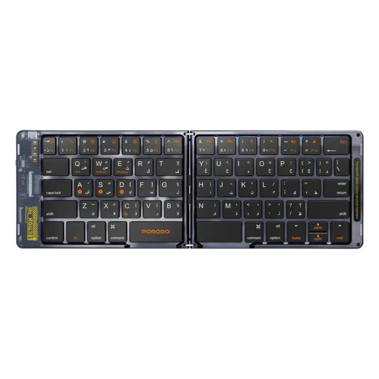 کیبورد بیسیم کریستالی Porodo PD-ETK03