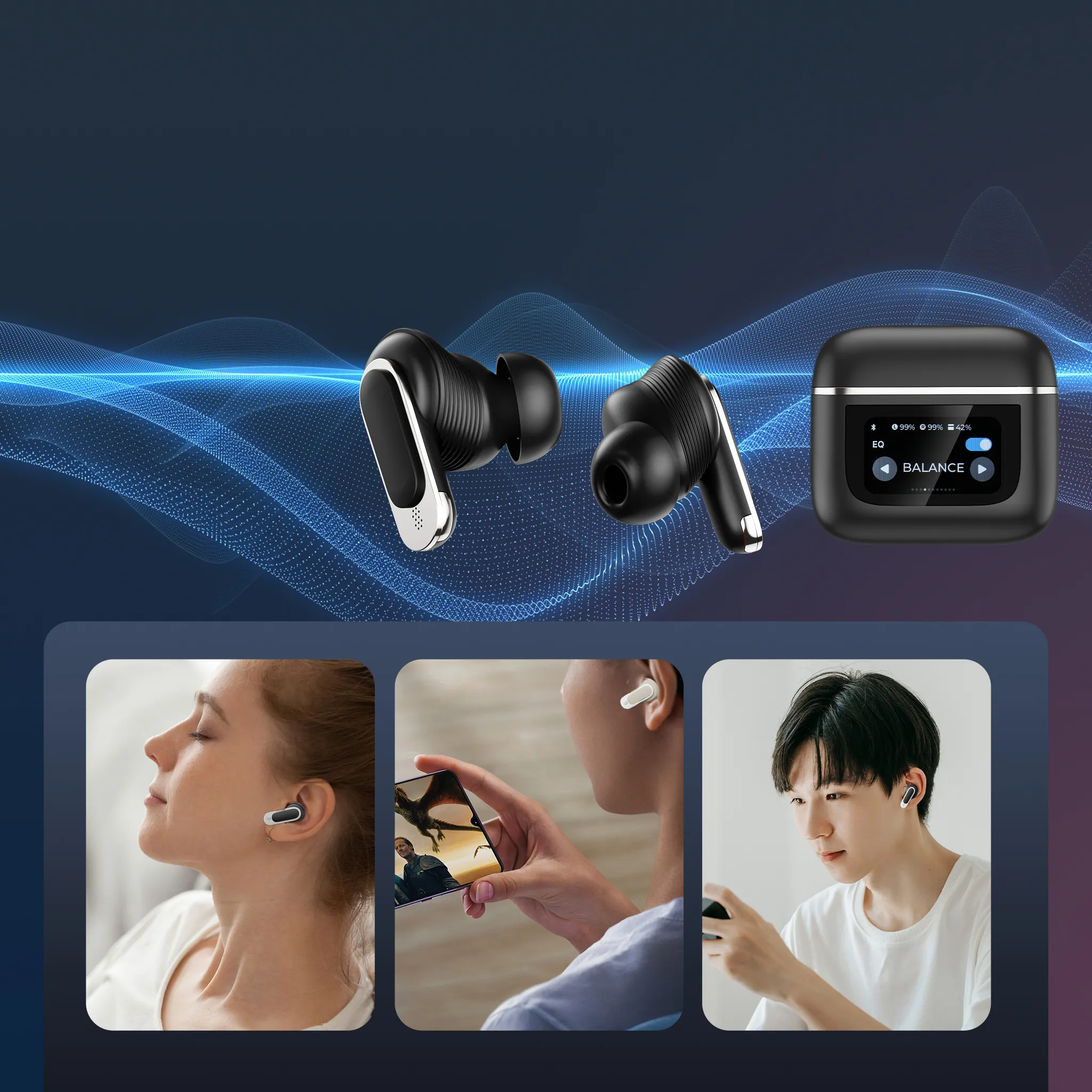 هندزفری بلوتوث با صفحه لمسی Porodo Soundtec PD-STGUIDE