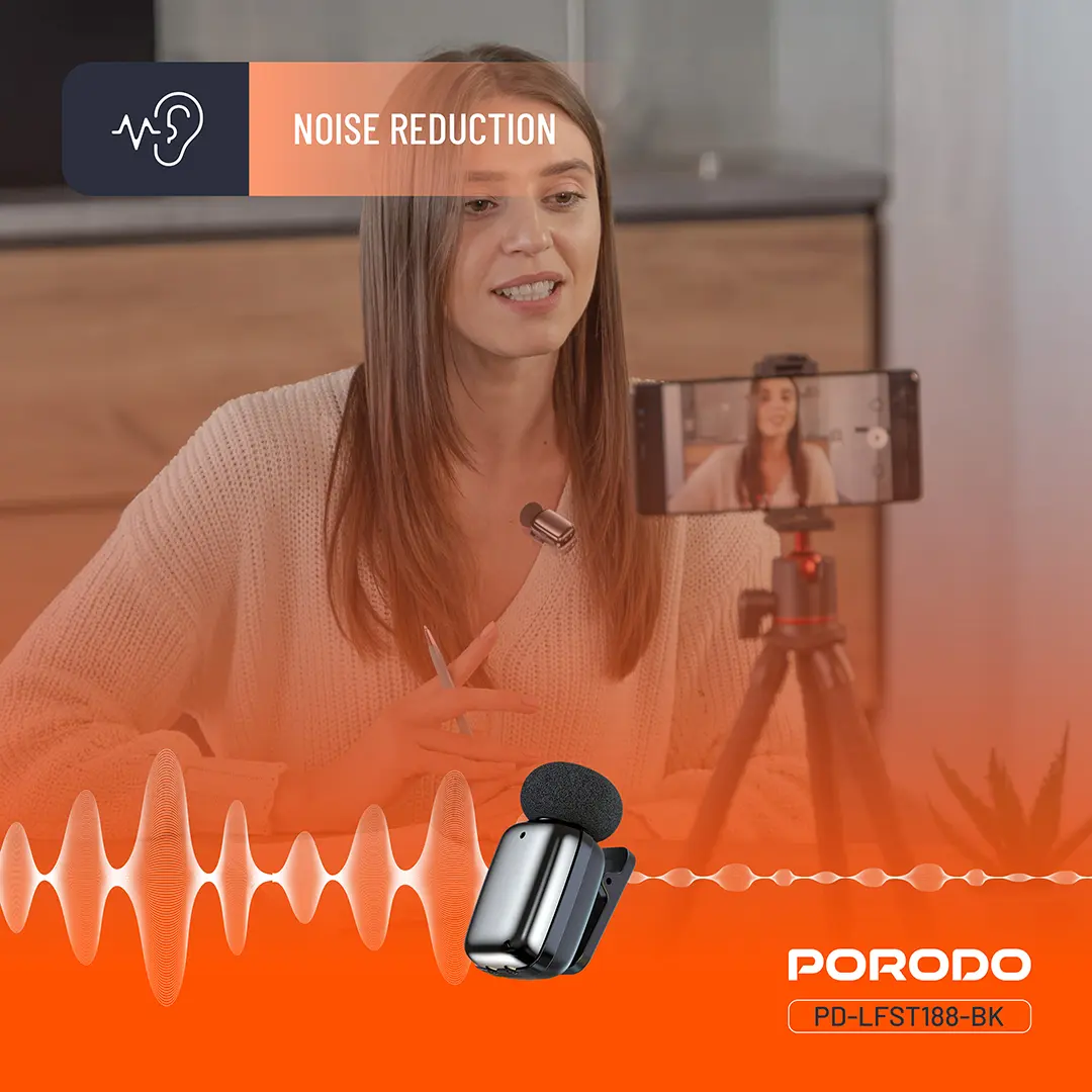 میکروفون یقه ای بی سیم تایپ سی PRODO PD-LFST188 Lavalier