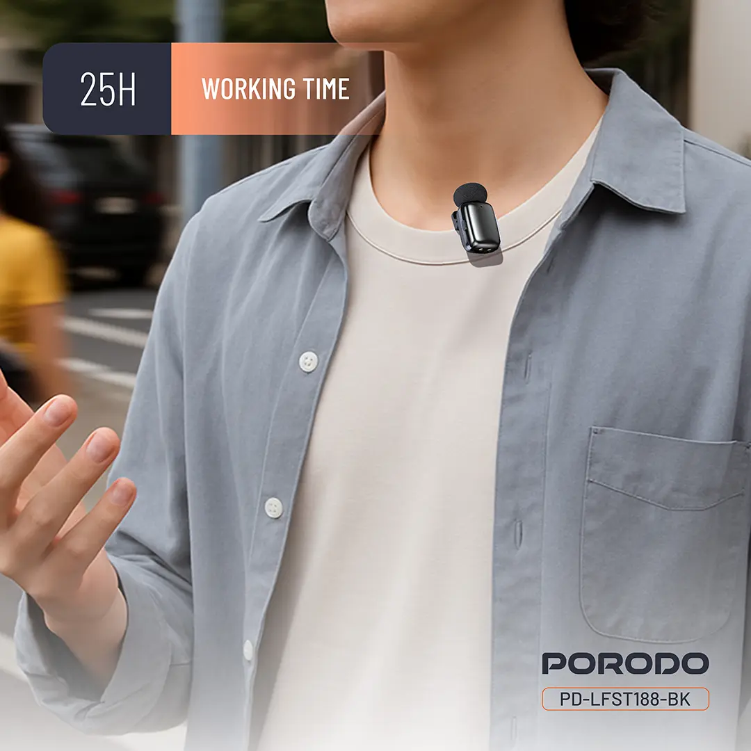 میکروفون یقه ای بی سیم تایپ سی PRODO PD-LFST188 Lavalier