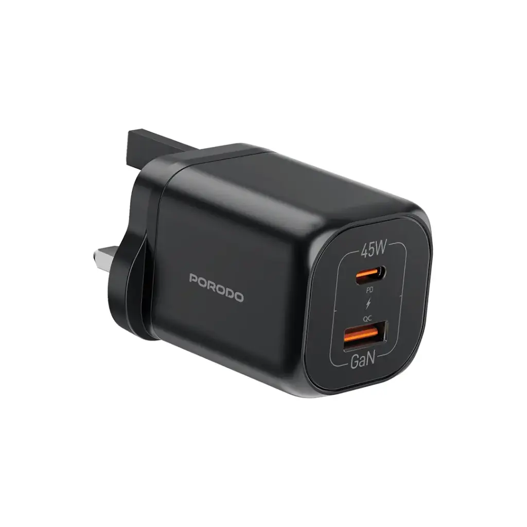 کلگی فست شارژ 2پورت Porodo PD-FWCH059-C 45W
