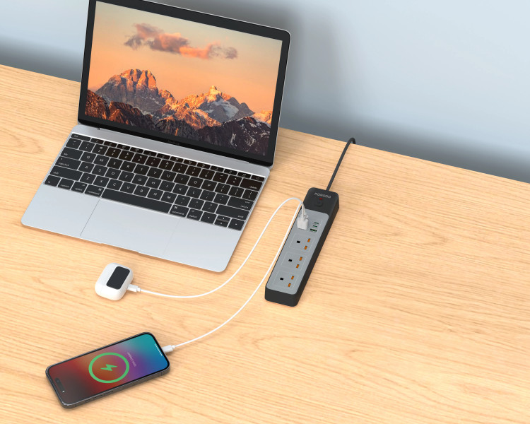 چند راهی برق هوشمند Porodo PD-FWCH052 3AC 45W 3000W