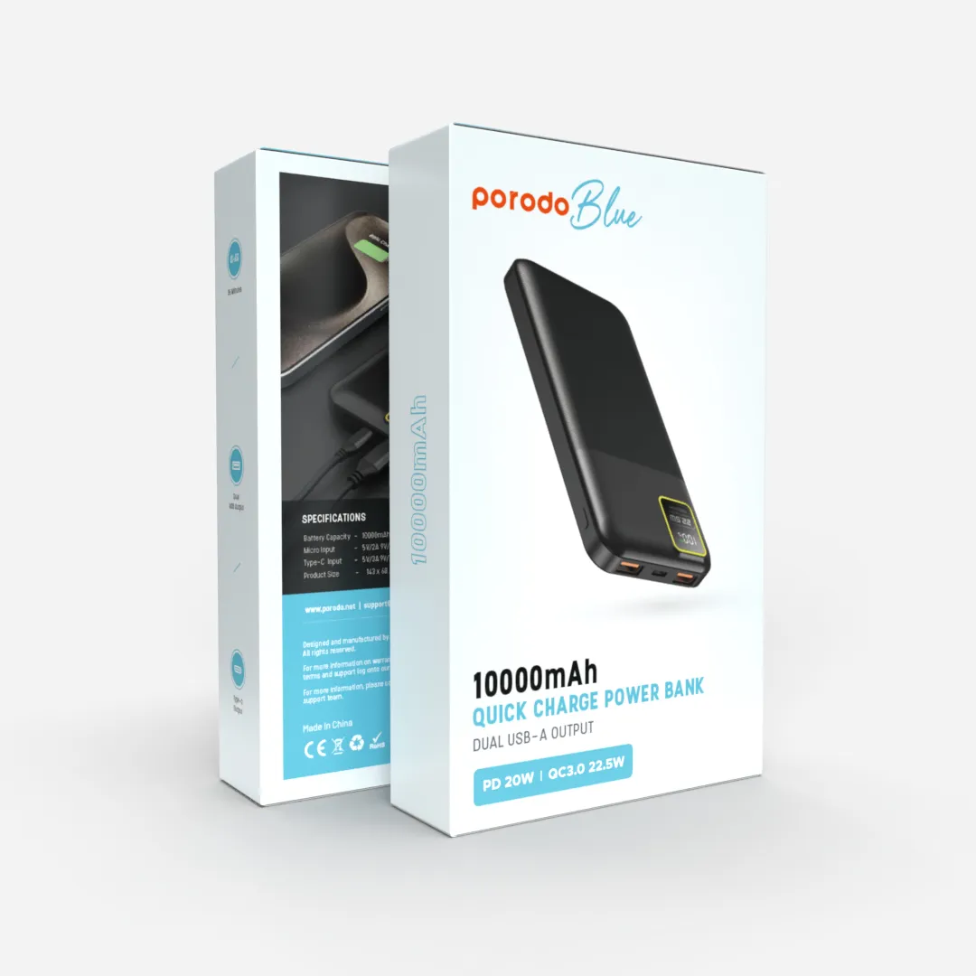 پاور بانک Porodo Blue PB-22WPB10K 10000mAh 22.5W