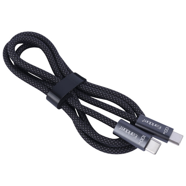کابل تبدیل فست شارژ Earldom EC-201C-C Type-C To Type-C 100W 1M