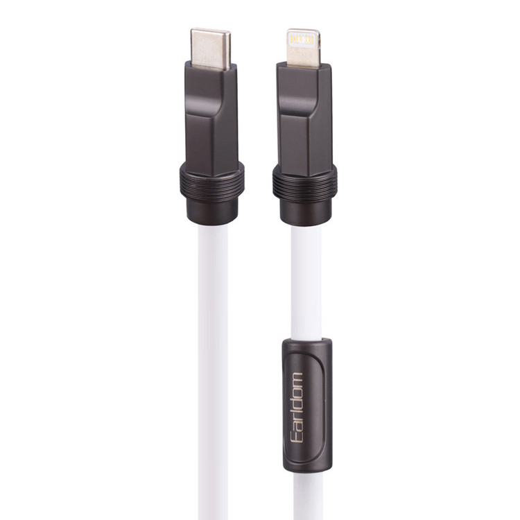 کابل فست شارژ تایپ سی به لایتنینگ Earldom EC-173C-L 1m 3A