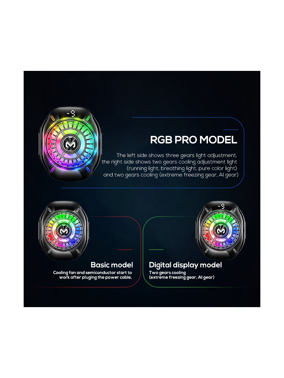 فن خنک کننده رادیاتوری گوشی Memo CX10 Pro
