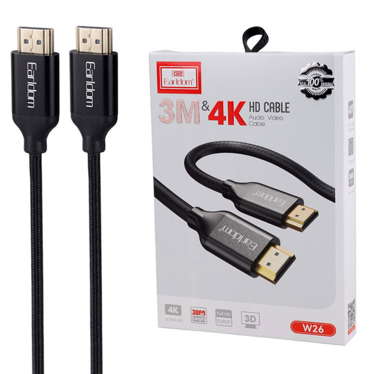 کابل HDMI 4K ارلدام ET-W26 طول 3 متر