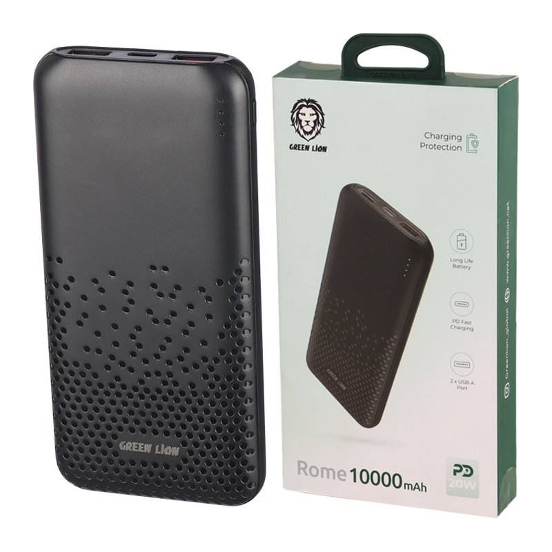 پاور بانک فست شارژ 10000 گرین لاین Green Lion Rome PD 20W