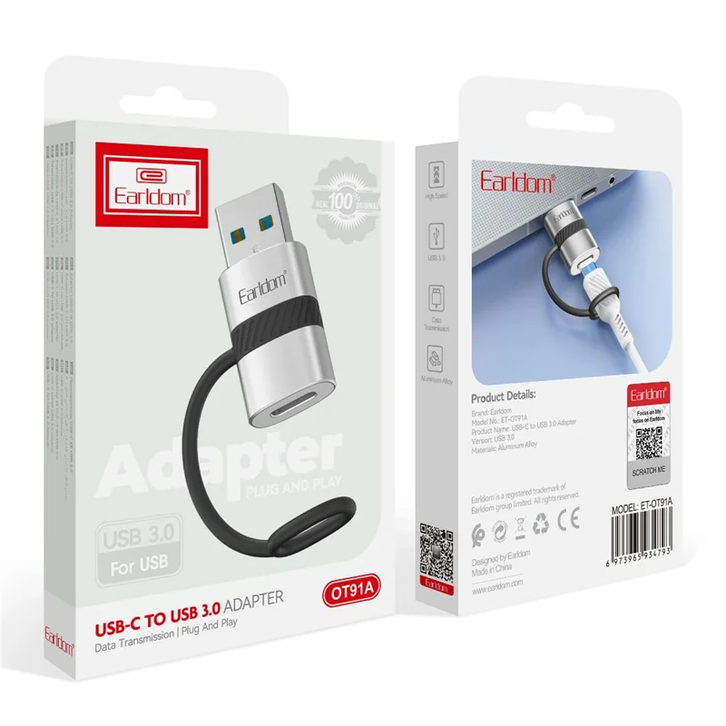 تبدیل Earldom ET-OT91A Type-C To USB3.0 OTG