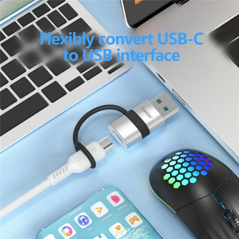 تبدیل Earldom ET-OT91A Type-C To USB3.0 OTG