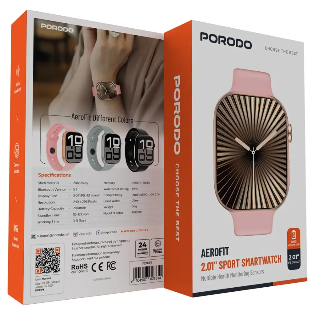 ساعت هوشمند Porodo Aerofit