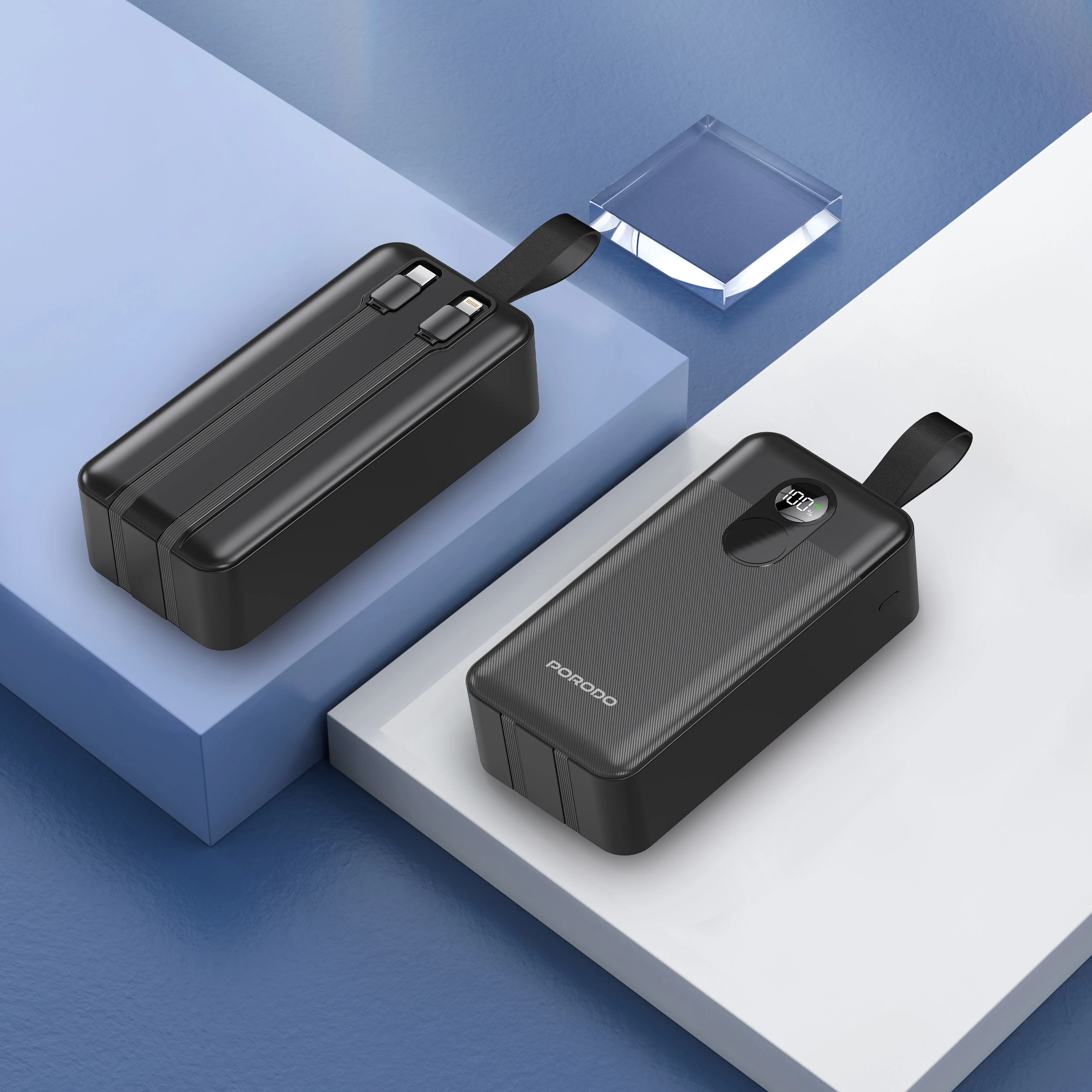 پاور بانک و کابل فست شارژ Porodo PD-PBFCH061 50000mAh