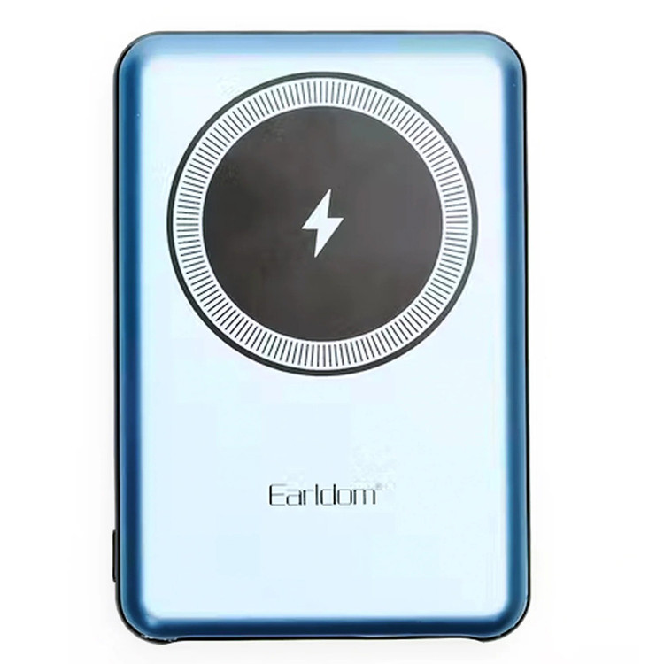پاور بانک بی سیم فست شارژ ارلدام ET-PD12 QC PD 20W ظرفیت 5000 میلی آمپر ساعت