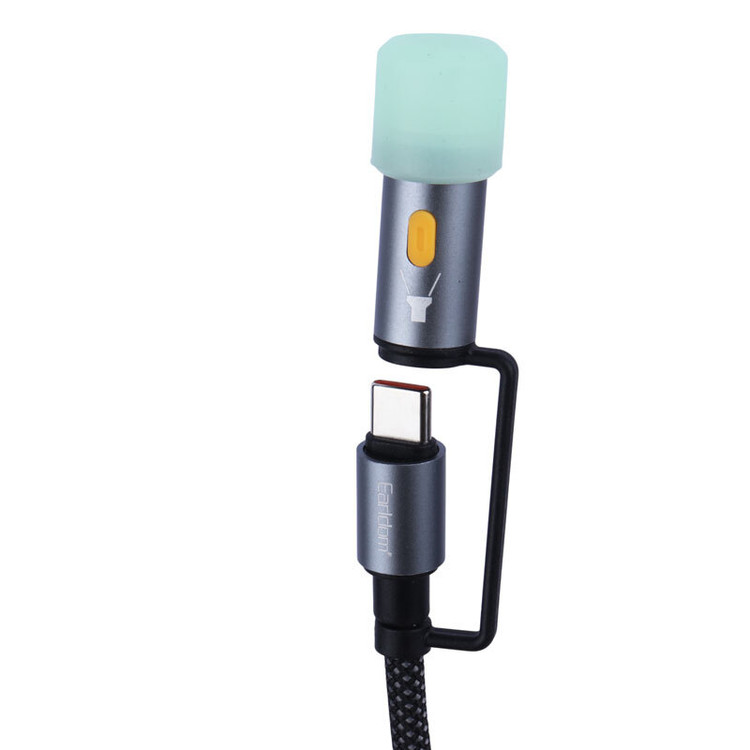 کابل شارژ چندکاره فست شارژ 60 وات ارلدام EC-IC03 طول 1.2 متر