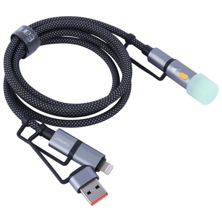 کابل شارژ چندکاره فست شارژ 60 وات ارلدام EC-IC03 طول 1.2 متر