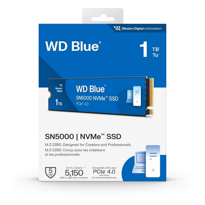 حافظه SSD وسترن دیجیتال Western Digital Blue SN5000 1TB M.2