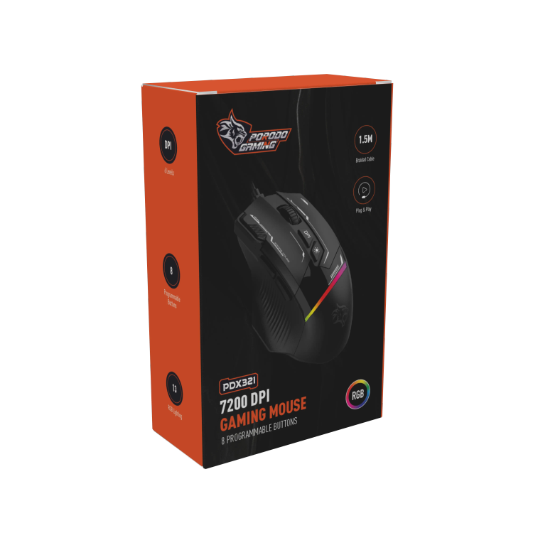 موس گیمینگ باسیم Porodo PDX321