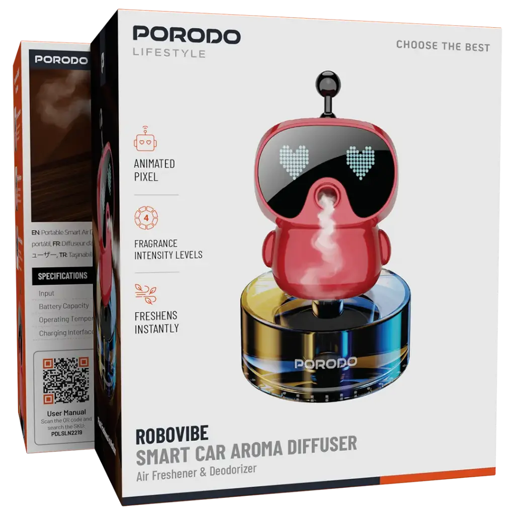 پخش کننده عطر هوشمند خودرو Porodo PDLSLN2219 Lifestyle Robovibe