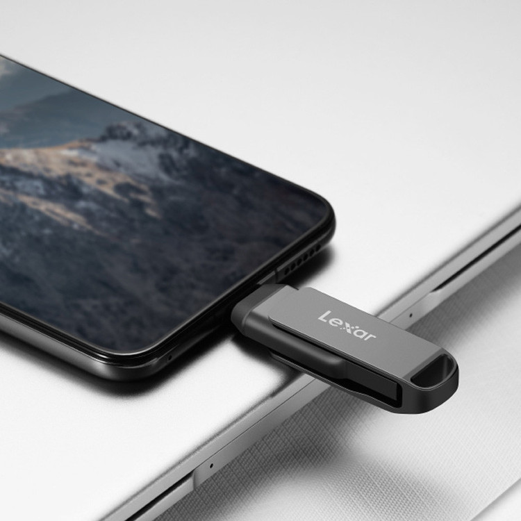 فلش 64 گیگ لکسار Lexar JumpDrive D400 OTG Type-C USB3.1