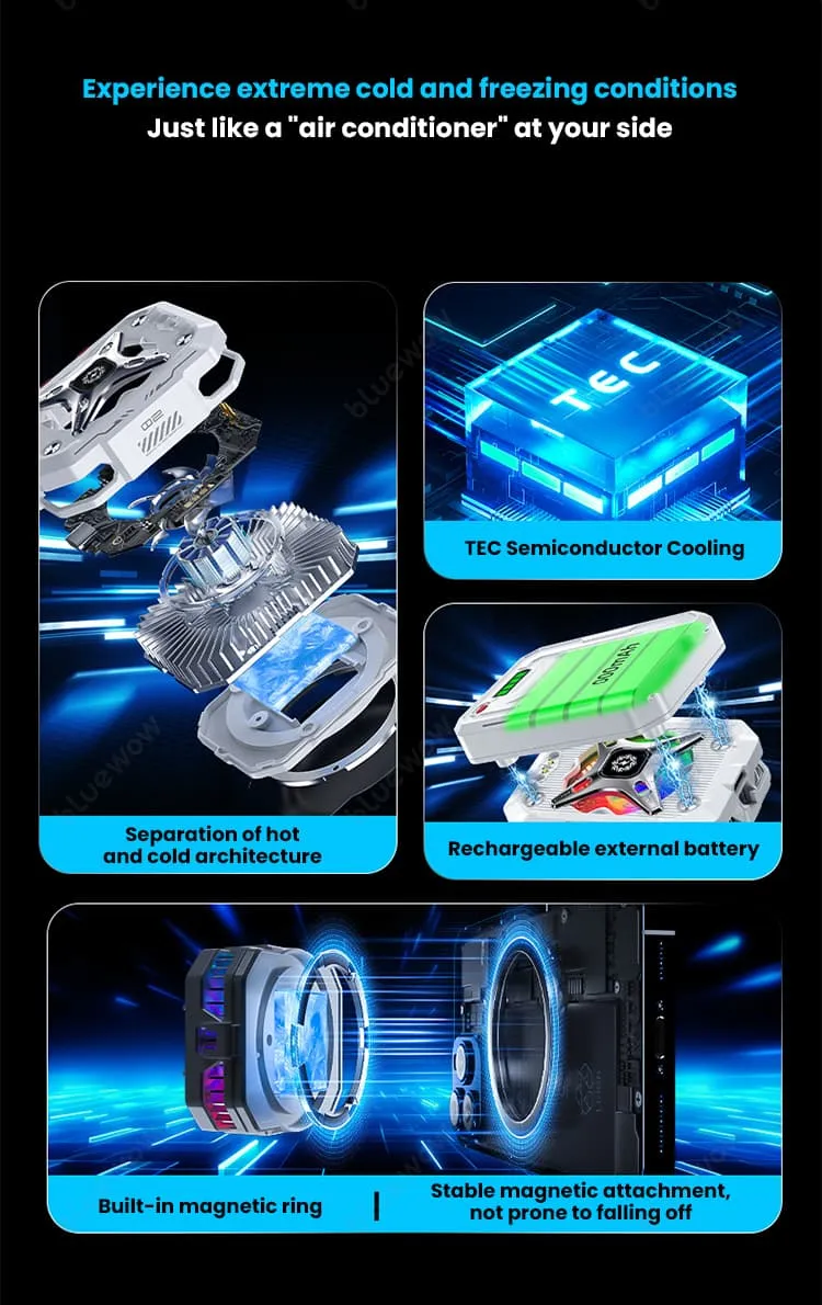 فن خنک کننده گوشی با پاوربانک BlueWow TH10