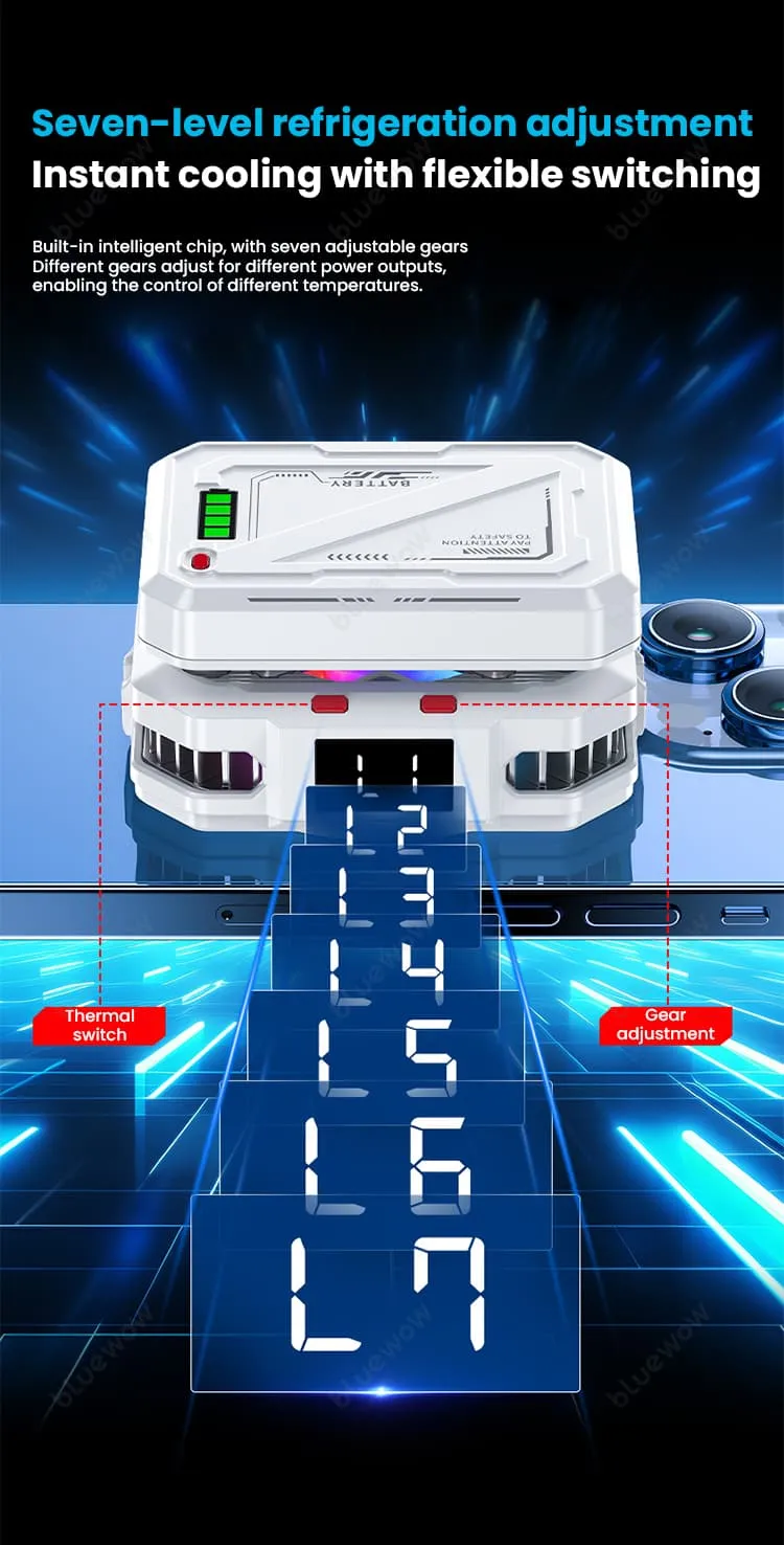 فن خنک کننده گوشی با پاوربانک BlueWow TH10