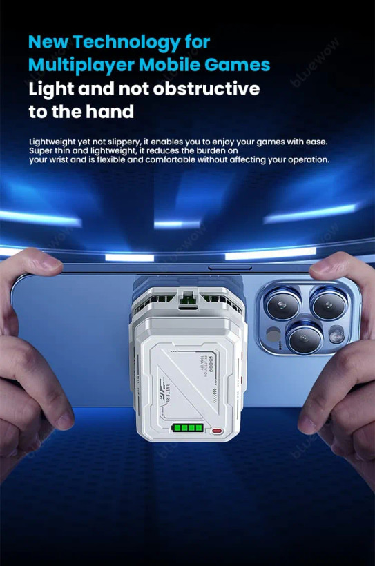 فن خنک کننده گوشی با پاوربانک BlueWow TH10