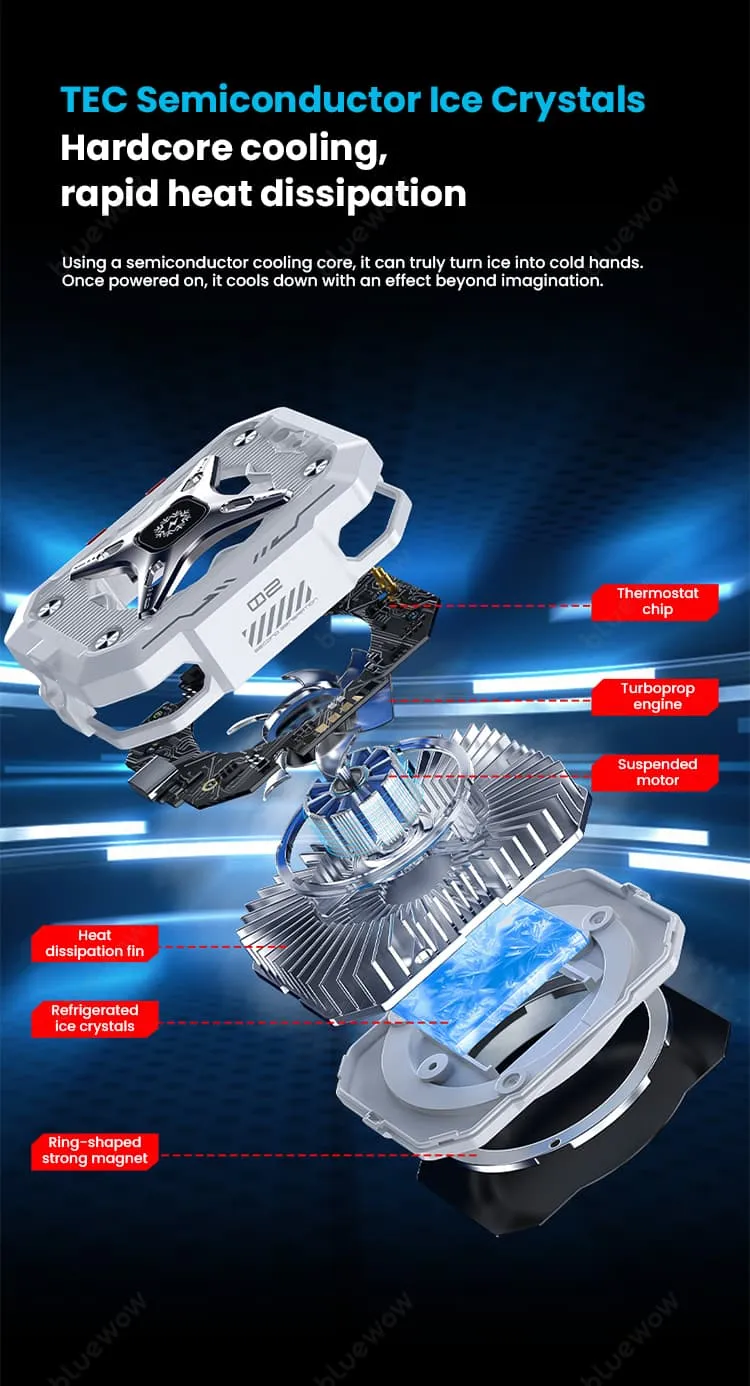 فن خنک کننده گوشی با پاوربانک BlueWow TH10