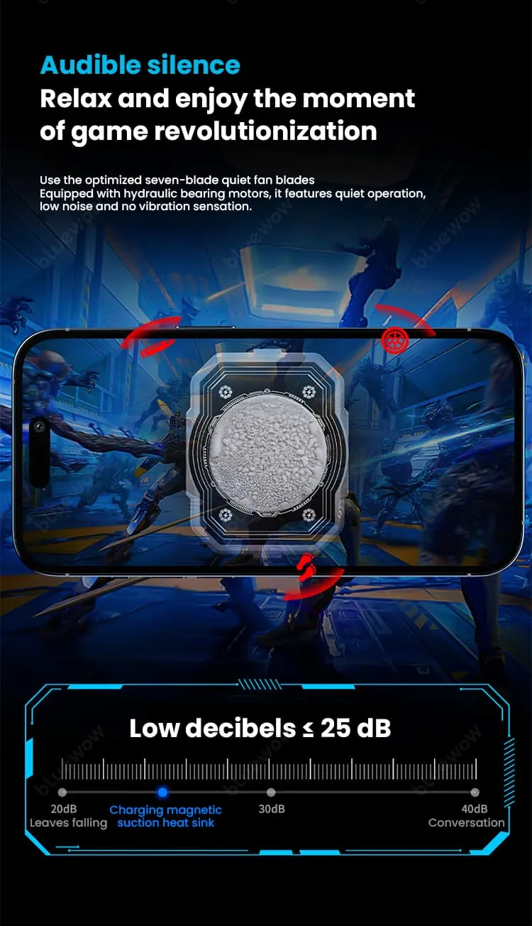فن خنک کننده گوشی با پاوربانک BlueWow TH10