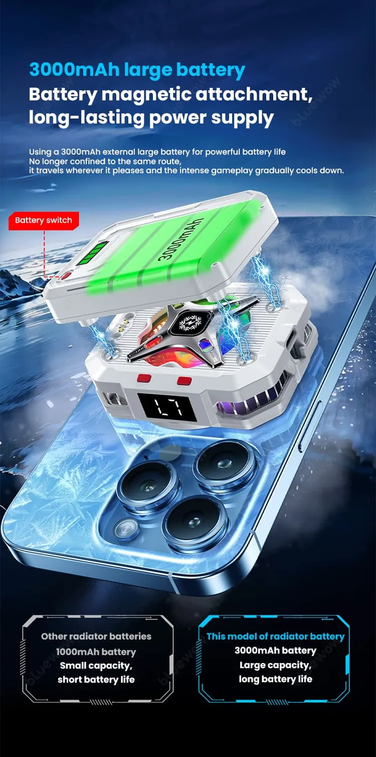 فن خنک کننده گوشی با پاوربانک BlueWow TH10