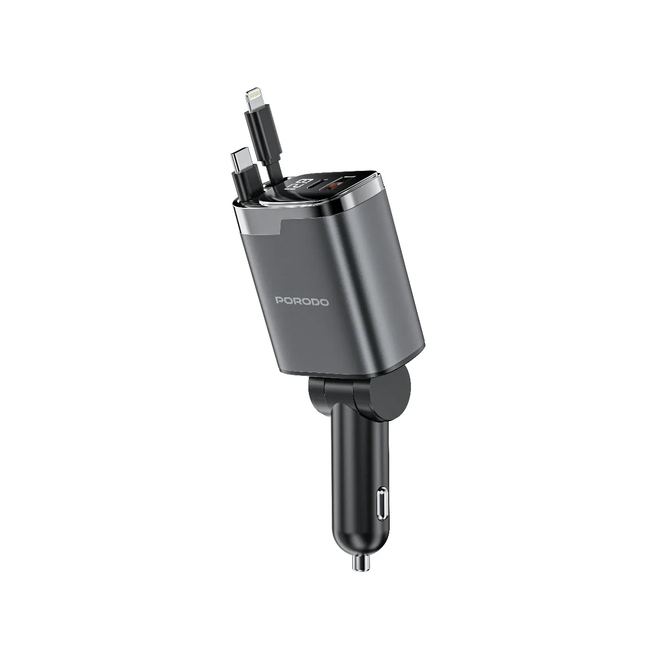 شارژر فندکی و کابل فست Porodo PDC46P 111W