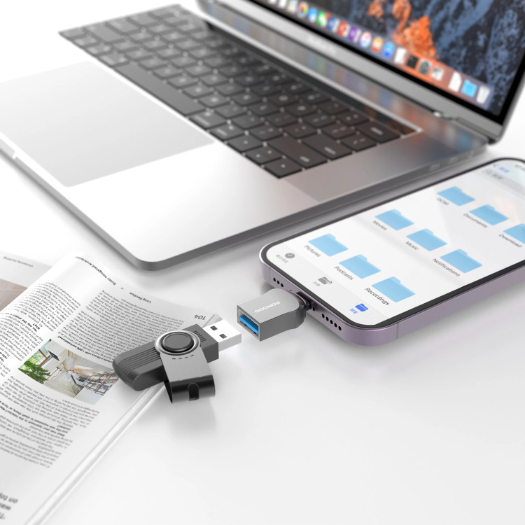 تبدیل Porodo PD-CBL0024 Lightning OTG