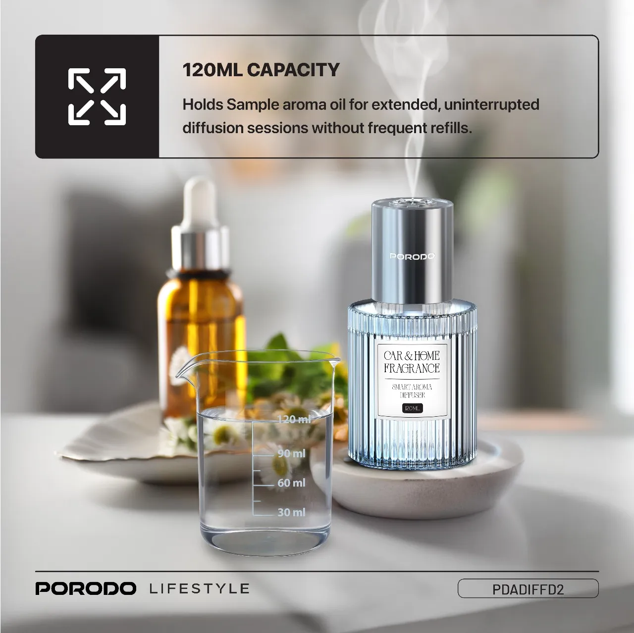 پخش کننده عطر هوشمند Porodo Lifestyle Grasse PDADIFFD2
