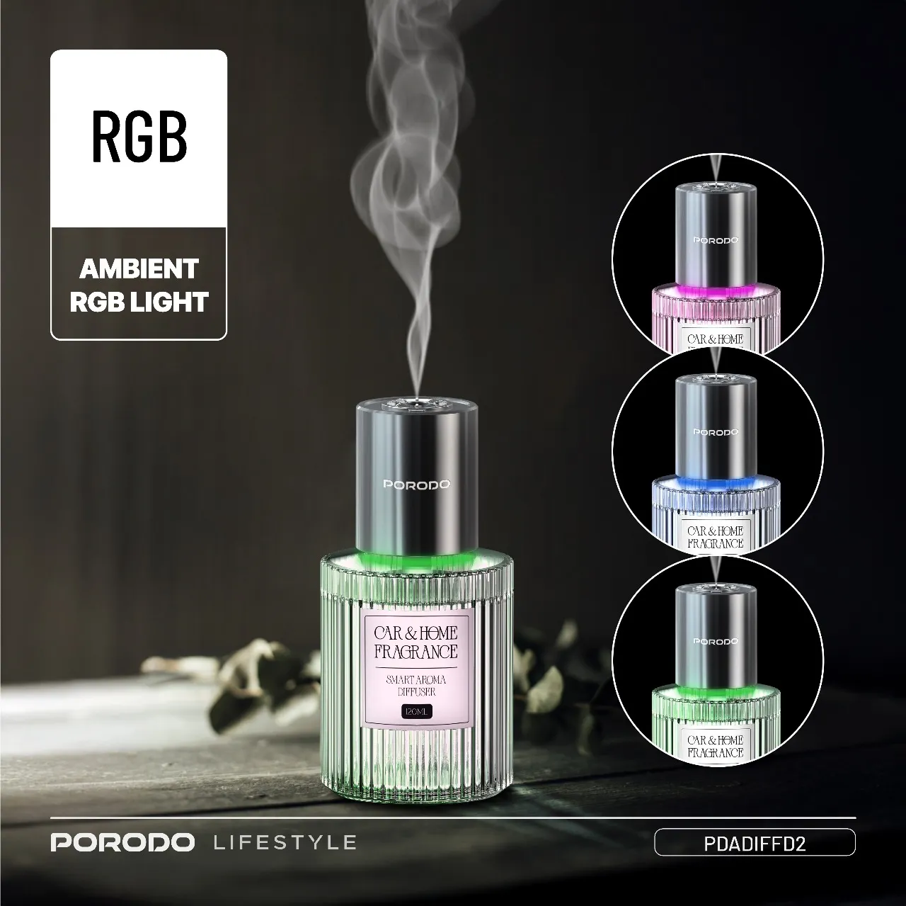 پخش کننده عطر هوشمند Porodo Lifestyle Grasse PDADIFFD2