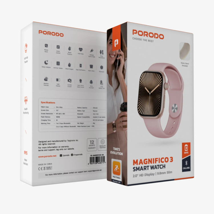 ساعت هوشمند Porodo Magnifico 3